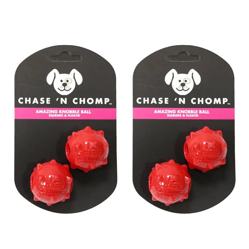 Dog Toys Mini Squeaking Ball Soft Floatable Spring