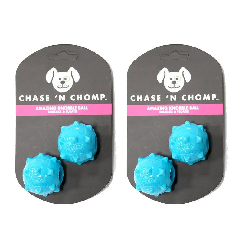 Dog Toys Mini Squeaking Ball Soft Floatable Spring