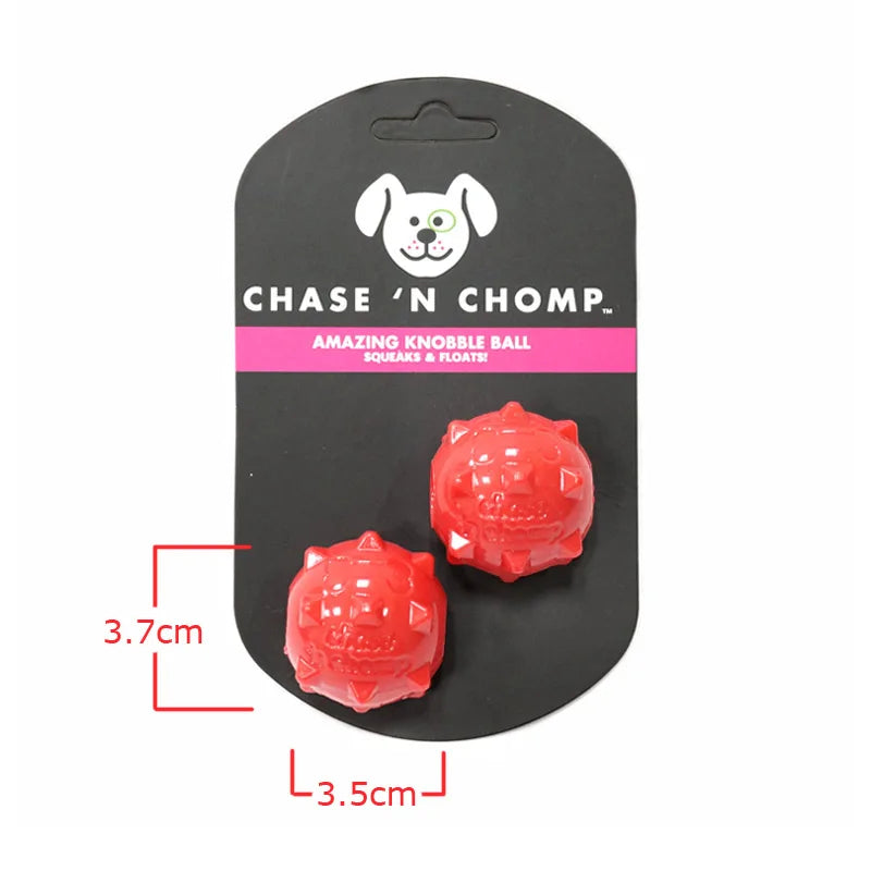 Dog Toys Mini Squeaking Ball Soft Floatable Spring