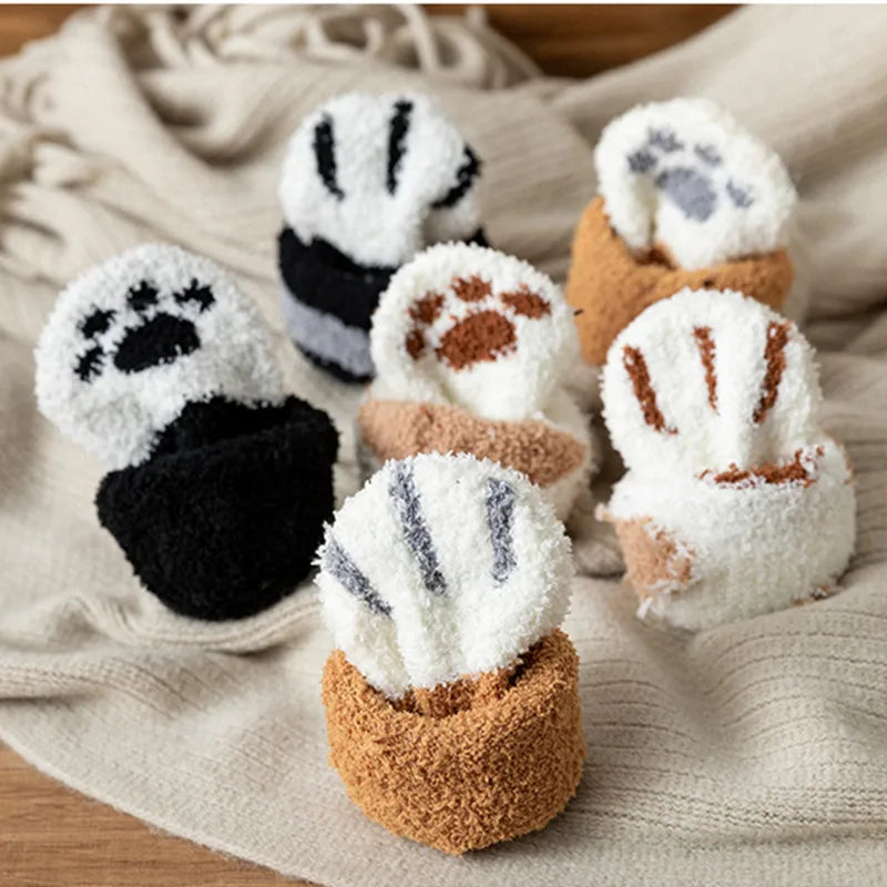 Kawaii Cartoon White Socks for Women Cute 3d Dog Socks
