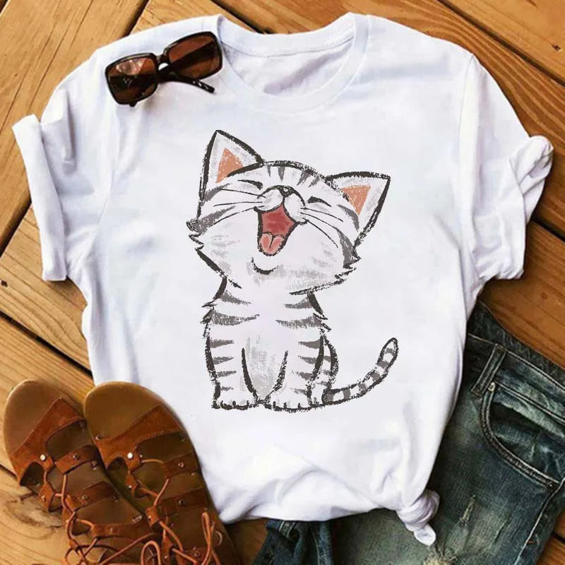 Cute French Bulldog T-shirt Animal Print Pattern Shirt