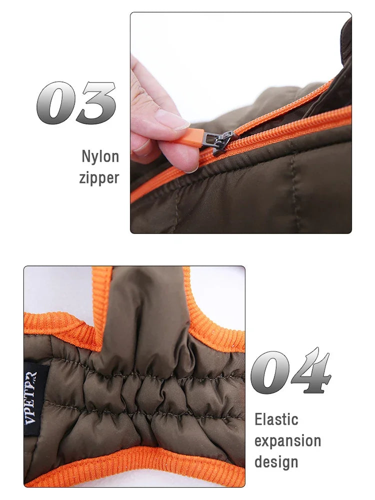 Puppy Jacket Waterproof Pet Clothes for Dogs Coat