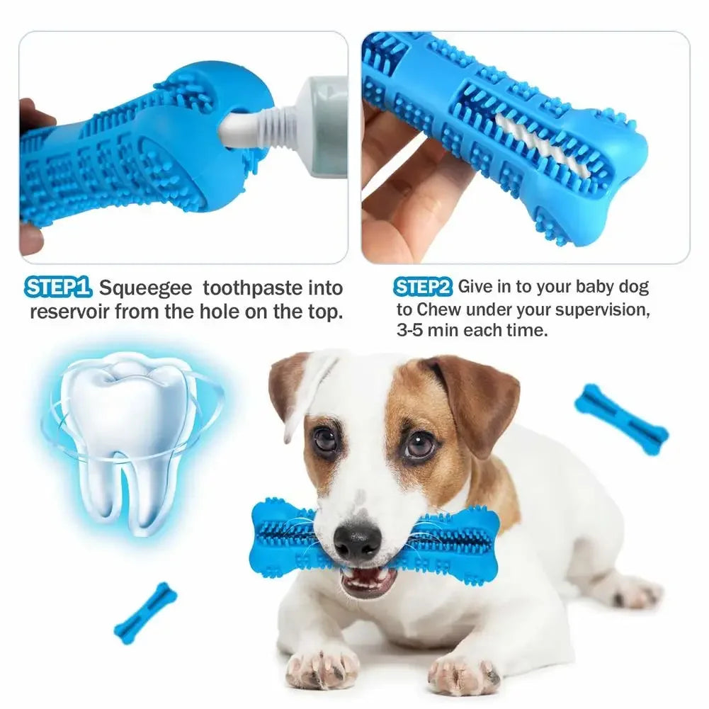Toy Soft Rubber Dog Toothbrushes Rubber Chew Stick