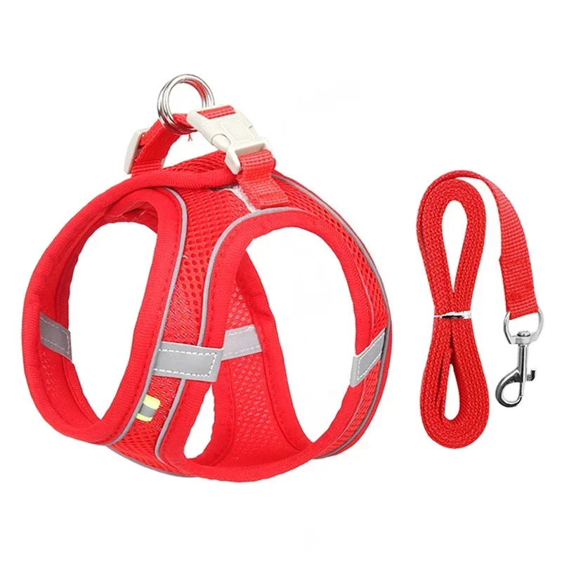 Puppy Harness Set Dog Accessories Adjustable Leash