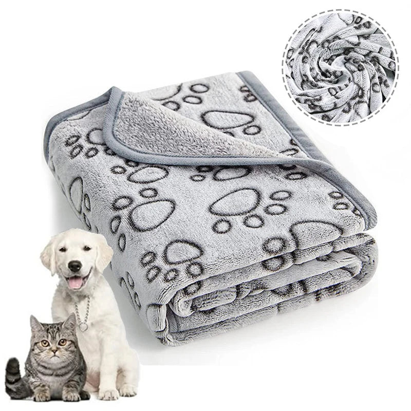 Pet Blanket Cute Cartoon Pattern Pet Mat  Comfortable Blanket
