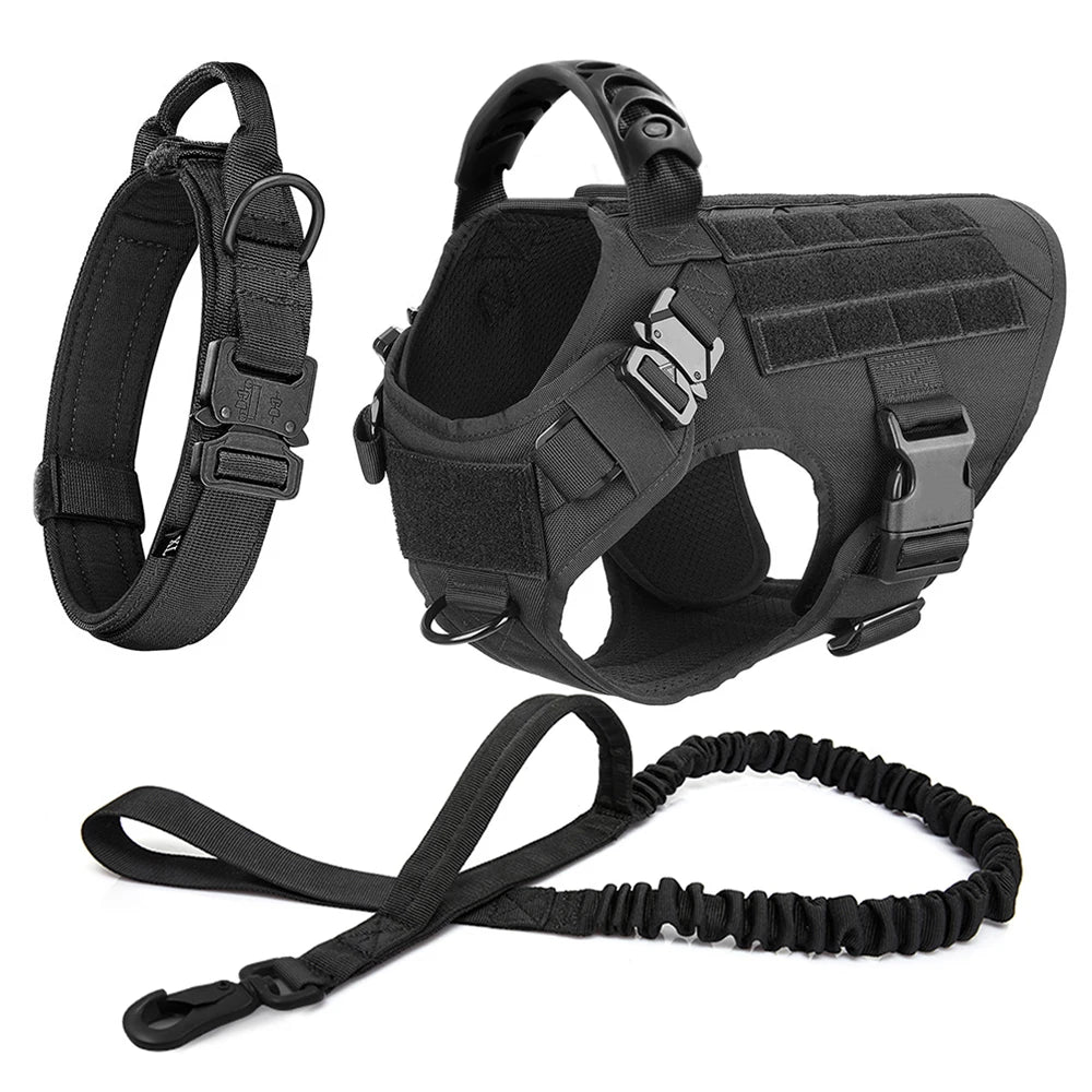 Large Dog Harness And Leash Set Pet Training Walking