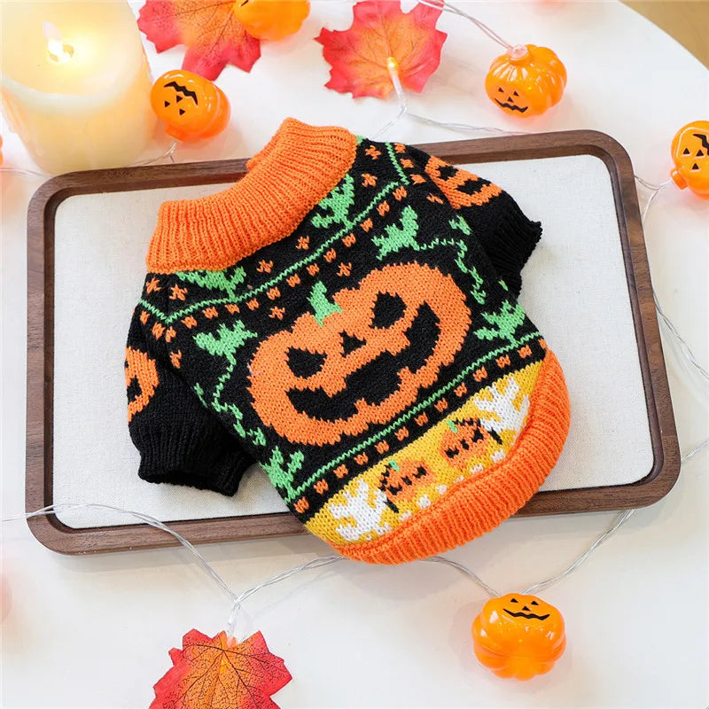Winter Cartoon Dog Clothes Warm Christmas Sweater