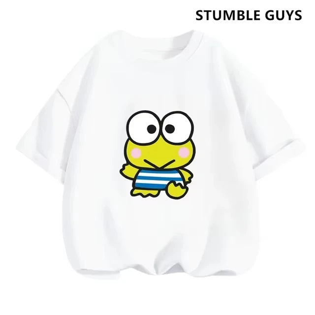 Summer New Trendy and Cool Children's T-shirt with Parcha Dog