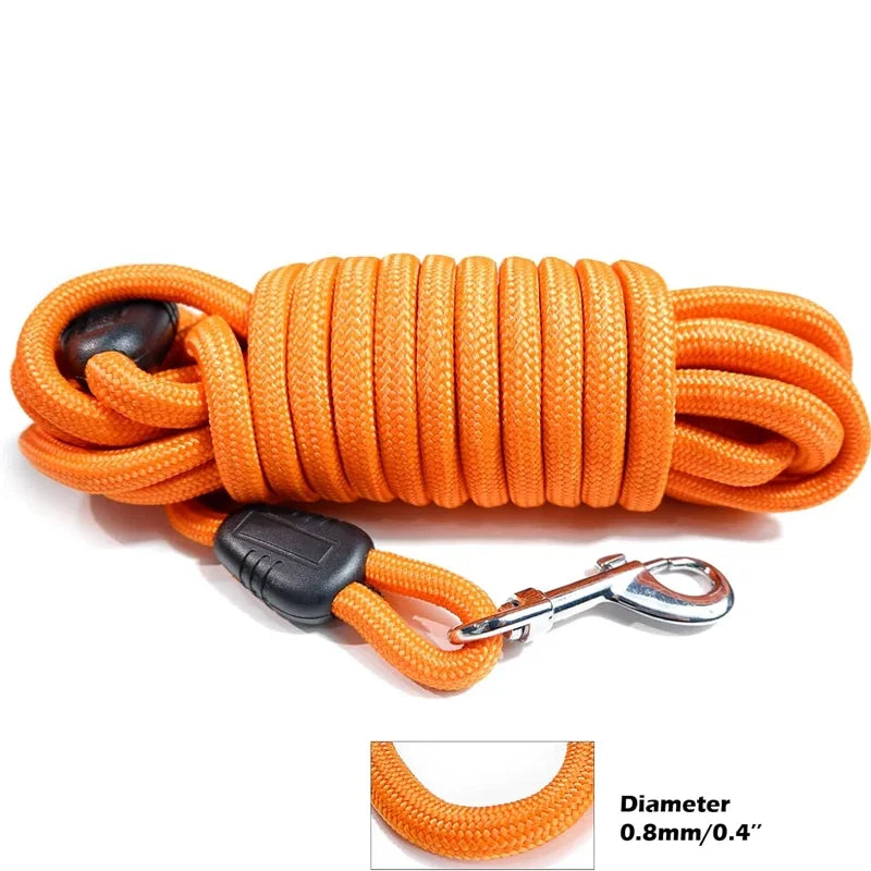 Long Rope Training Dog Leash Heavy Duty Nylon Leash
