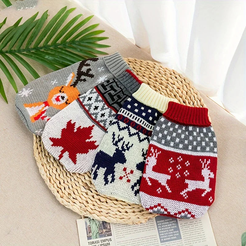 Christmas Style Pet Sweater for Dogs Wool Sweater
