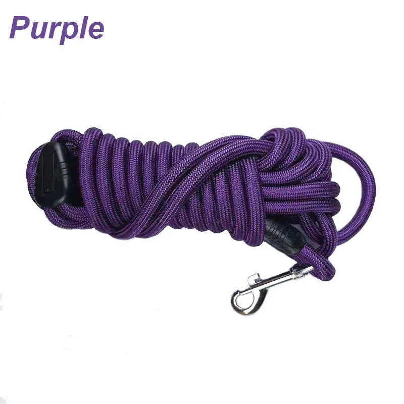 Long Rope Training Dog Leash Heavy Duty Nylon Leash