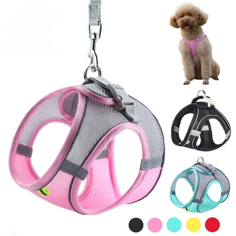 Puppy Harness Set Dog Accessories Adjustable Leash