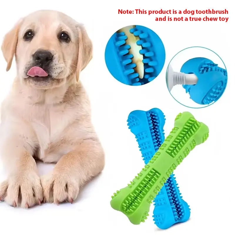 Toy Soft Rubber Dog Toothbrushes Rubber Chew Stick