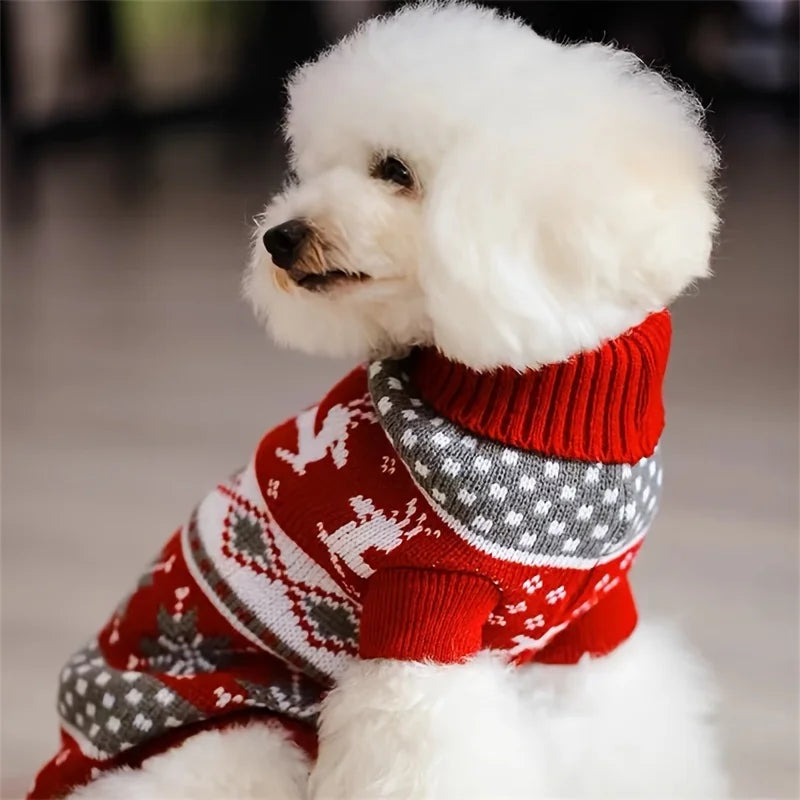 Christmas Style Pet Sweater for Dogs Wool Sweater
