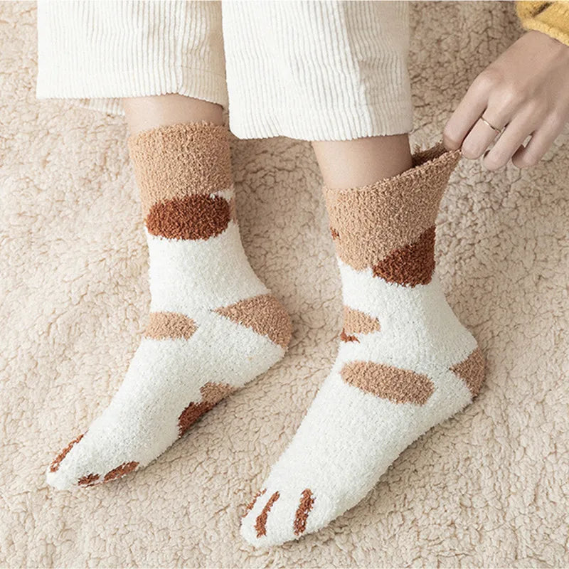 Kawaii Cartoon White Socks for Women Cute 3d Dog Socks