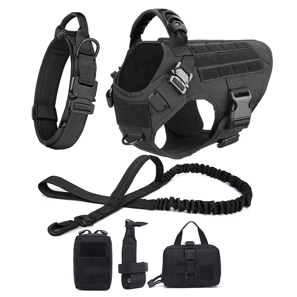 Large Dog Harness And Leash Set Pet Training Walking