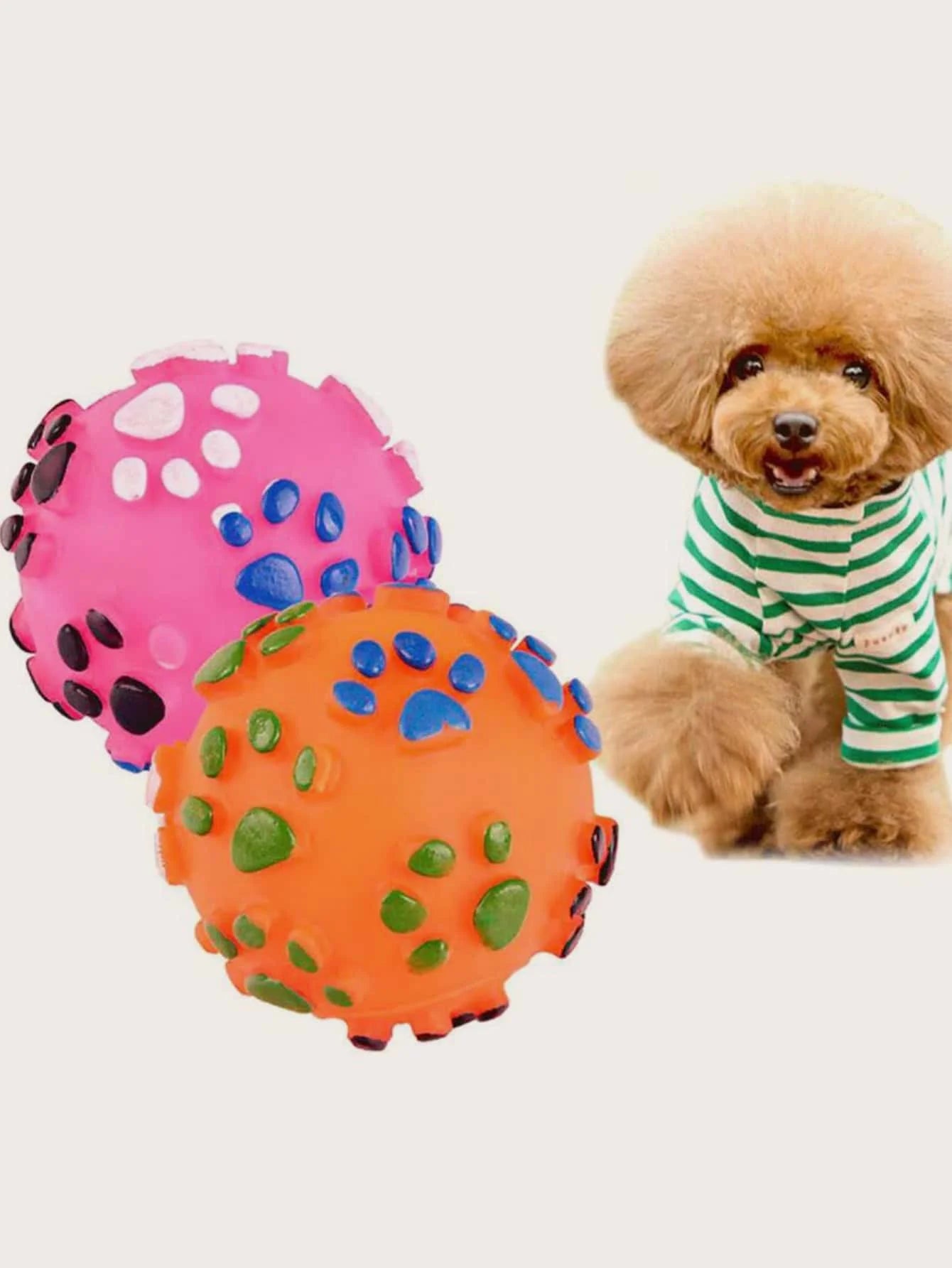 Squeaky Balls Toys Dogs Interactive Toys Dog Chew Toy