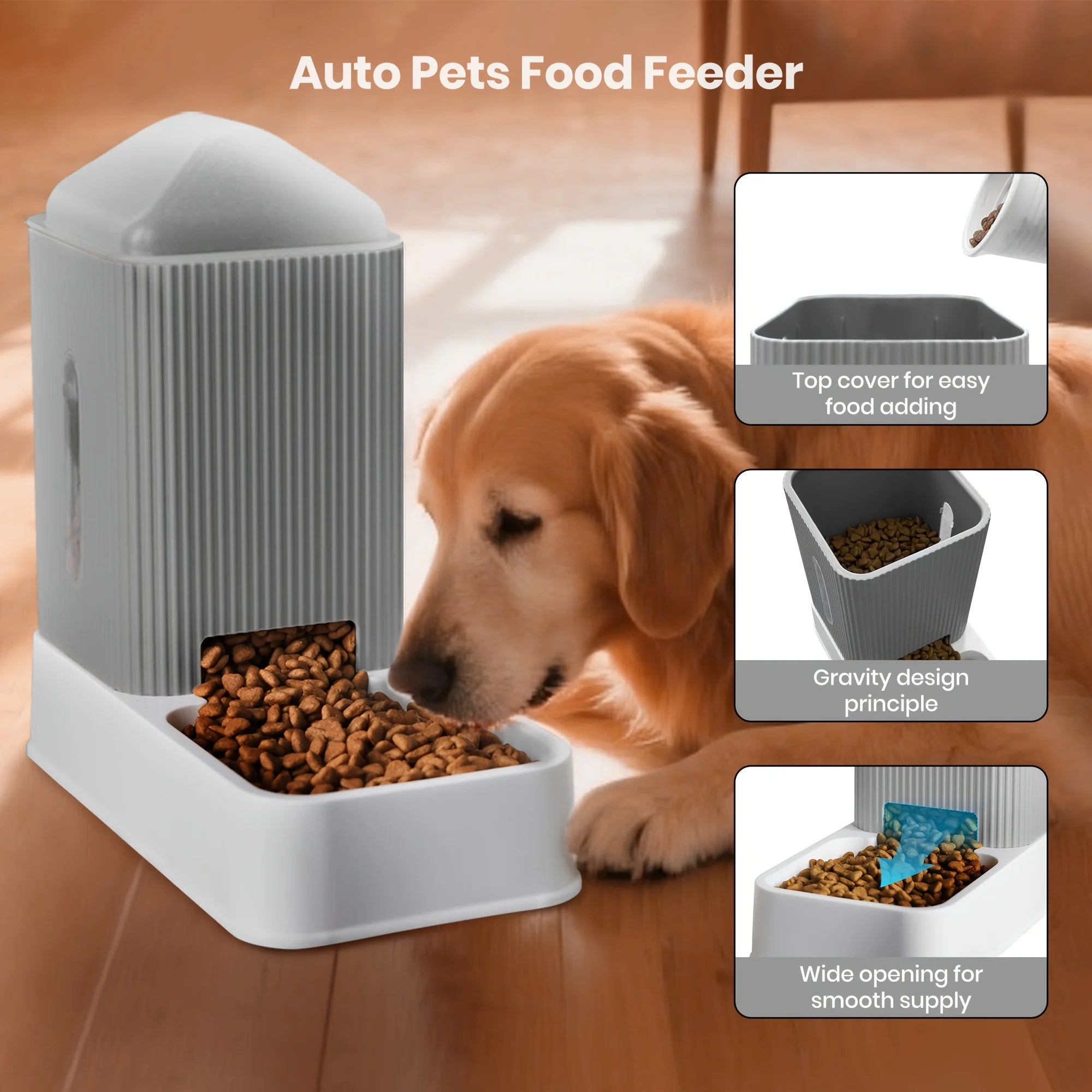 Dog/Cat Feeder And Water Dispenser Combo Pet Food