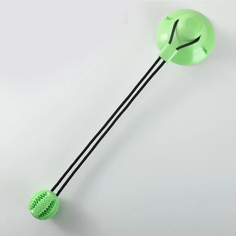 Dog Toy Sound and Treat Dispensing  Durable Rubber Ball