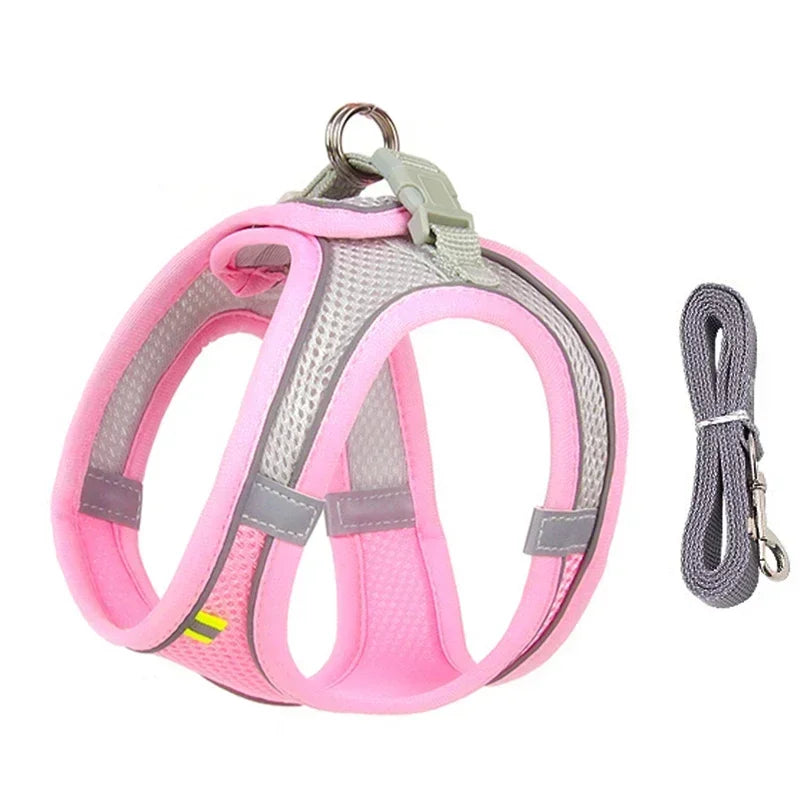 Puppy Harness Set Dog Accessories Adjustable Leash