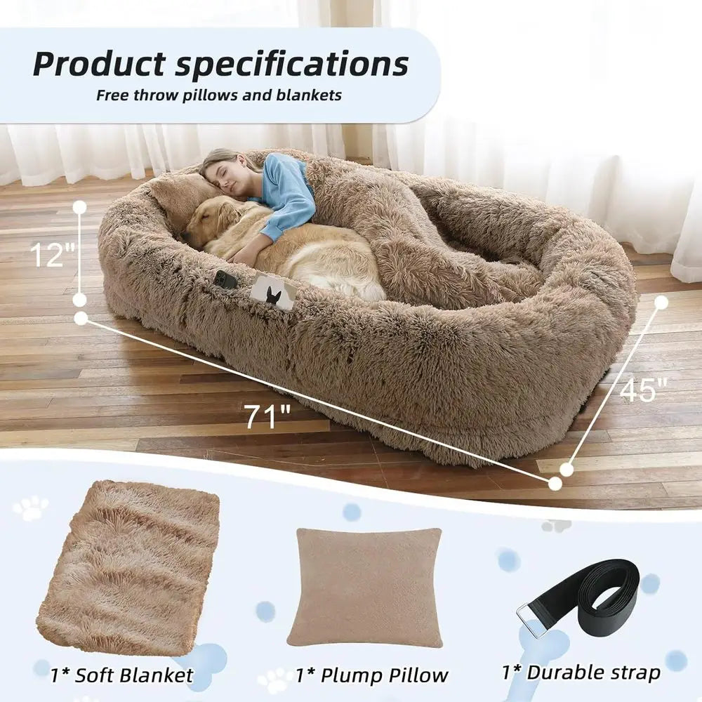Human Dog Bed Large Dog Beds for Humans Human Pet