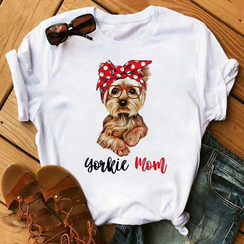 Cute French Bulldog T-shirt Animal Print Pattern Shirt