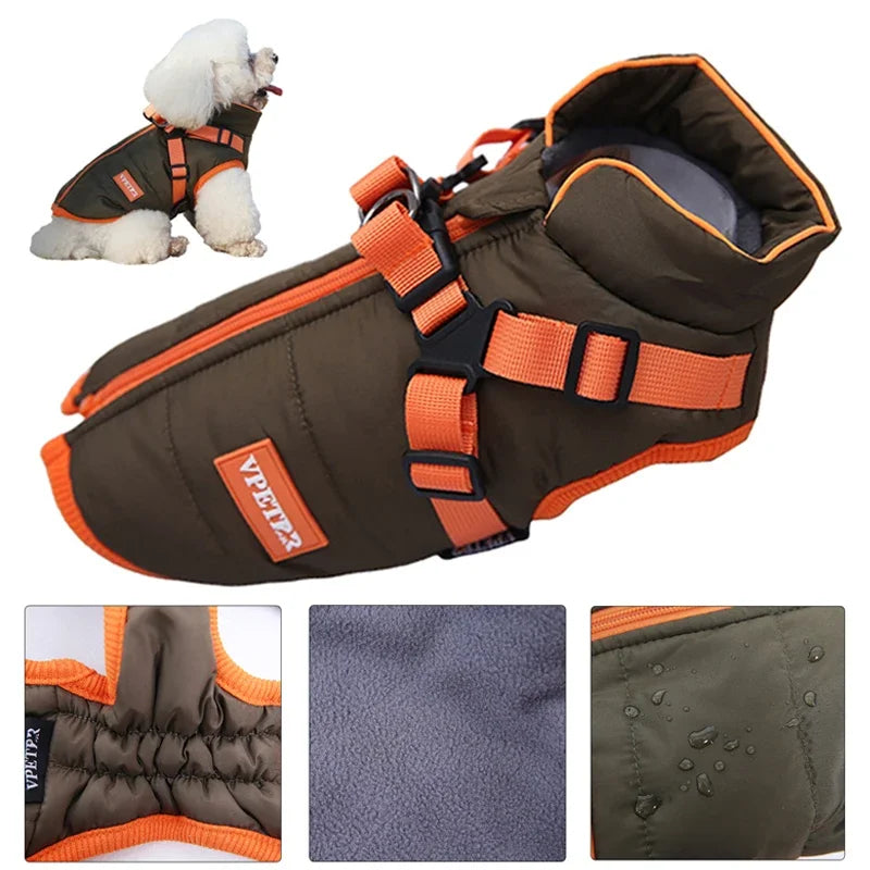 Puppy Jacket Waterproof Pet Clothes for Dogs Coat