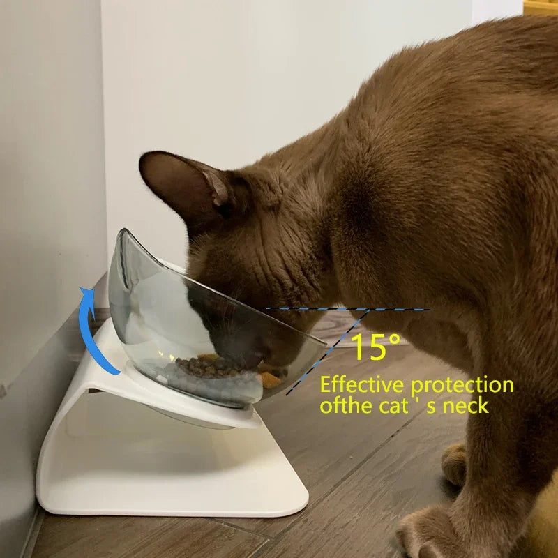 Double Cat & Dog Bowl With Stand Pet Feeding Pet Bowls