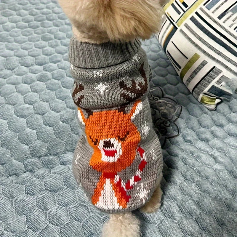 Christmas Style Pet Sweater for Dogs Wool Sweater