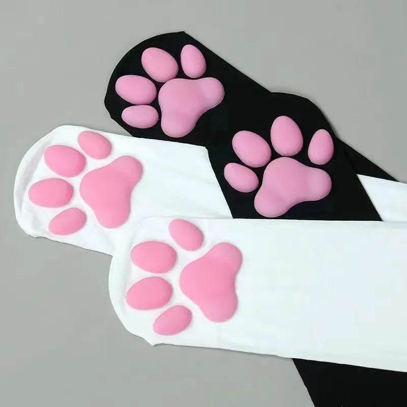 Cat Paw Pad Sock Pink Cute Lolita Socks For Adult Children