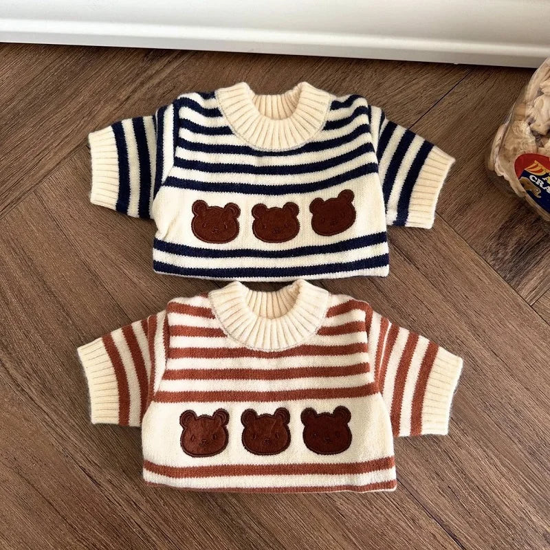 Luxury Dog Clothes Bear Striped Sweater  Pet Supplies