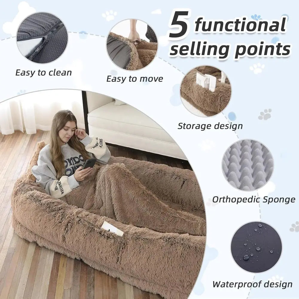 Human Dog Bed Large Dog Beds for Humans Human Pet