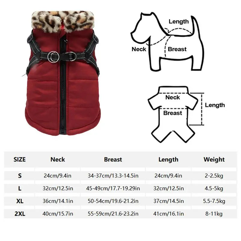 Winter Dog Clothes For Pet Waterproof Warm Dog