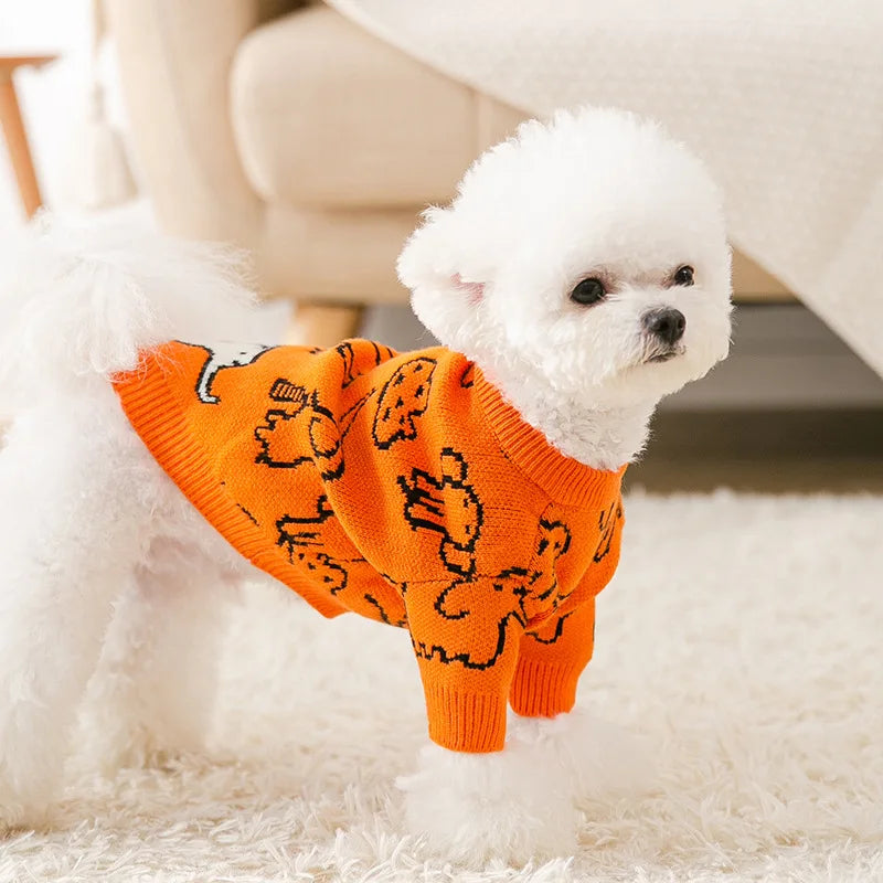 Luxury Dog Clothes Bear Striped Sweater  Pet Supplies